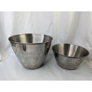 Sunbeam Mixmaster Metal Mixing Bowl Set of 2 4 Inch 6.5 Inch Taiwan